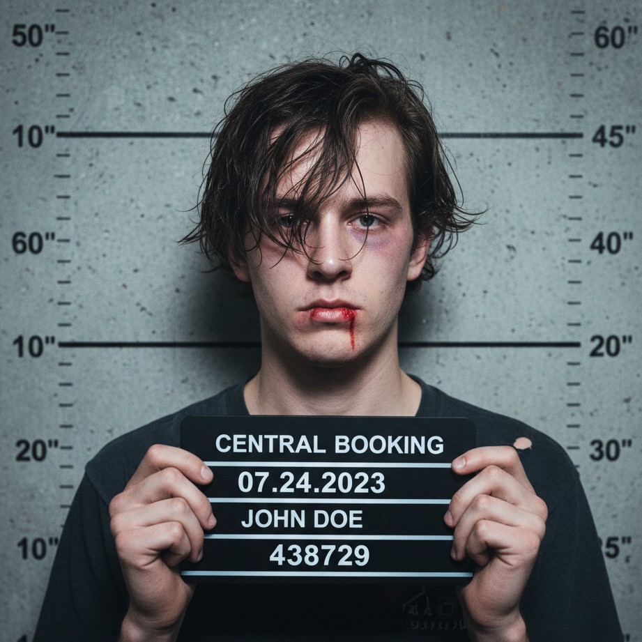 Battered Rebel Mugshot