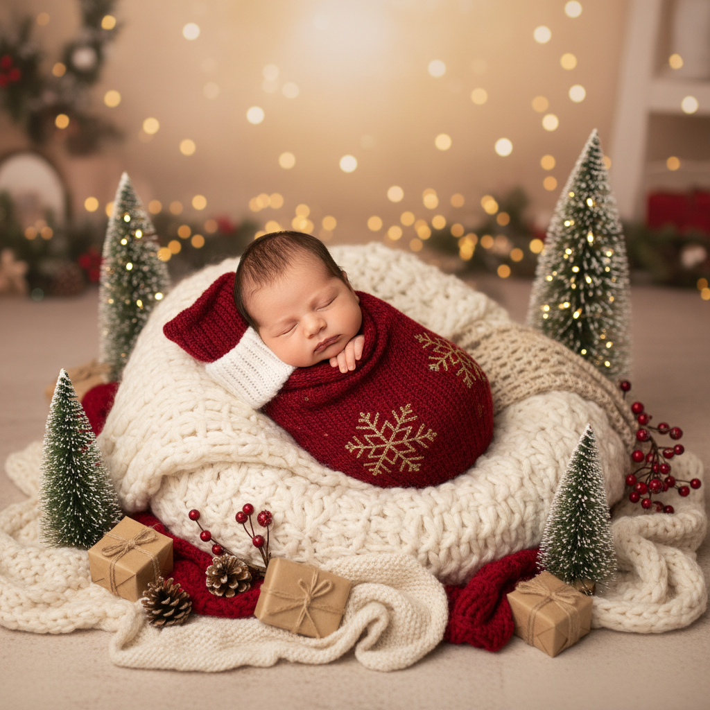 Newborn to toddler milestone photos—safe, warm, and cry-free with AI.