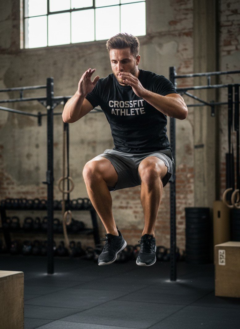 Crossfit training photo generated by AI gym generator