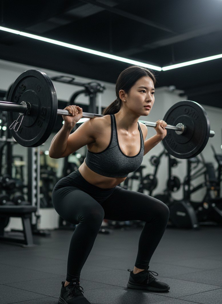 Fitness influencer content generated by AI fitness photoshoot generator