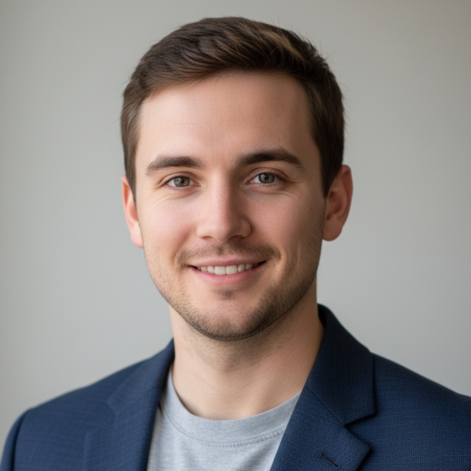 Blazer-based graduation outfit for career-ready headshots