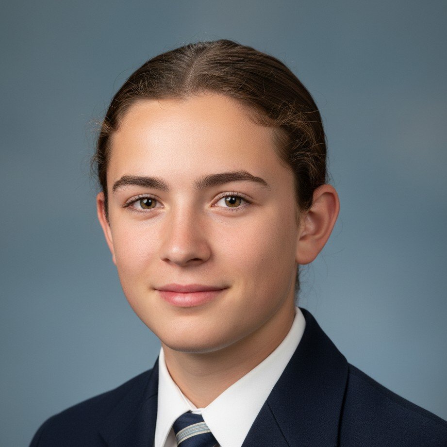 Classic yearbook style portrait example