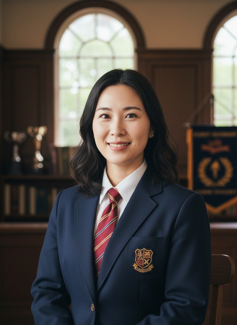 Student council leader portrait example